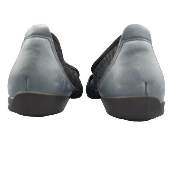 ECCO Bluma Band Womens Denim Blue/Marine Palm Print Ballet Flats Shoes‎ size 6.5 - Picture 4 of 6